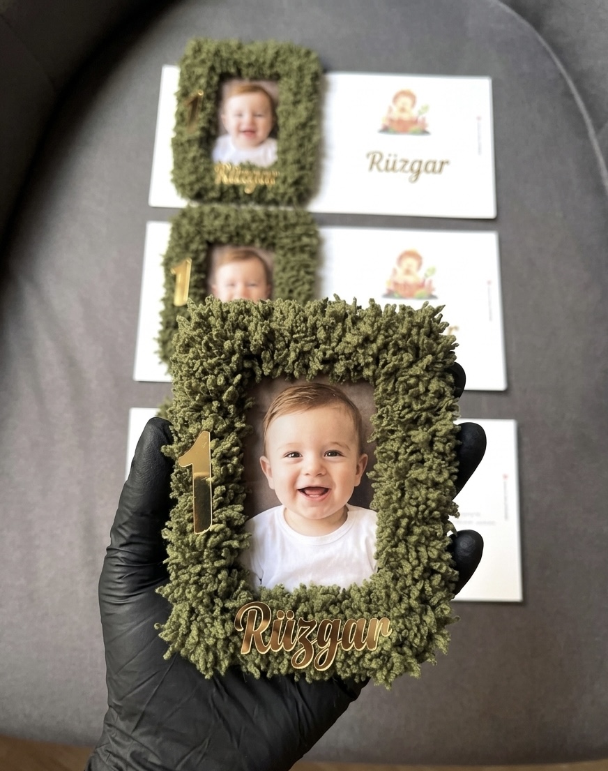 Kişiye Özel Fotoğraflı Magnet Çerçeve Hediyelik